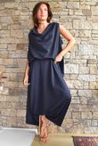 Oscar Asymmetric Hareem Skirt Pant Ink Navy